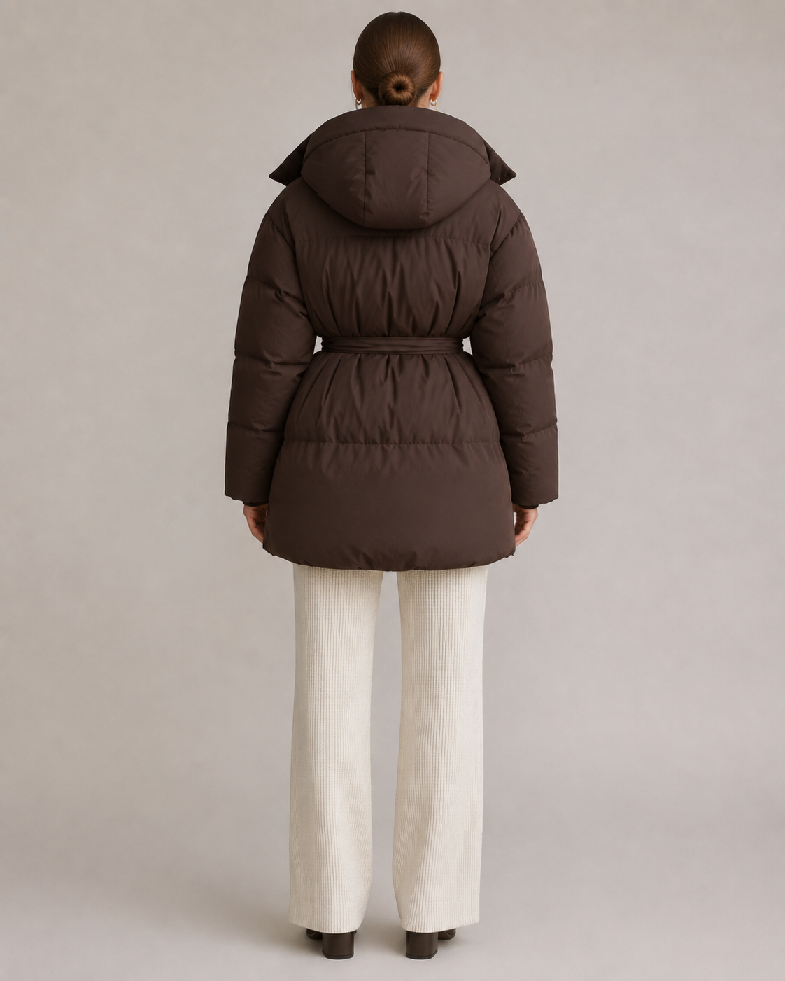 "Evelina" Belted Puffer Jacket