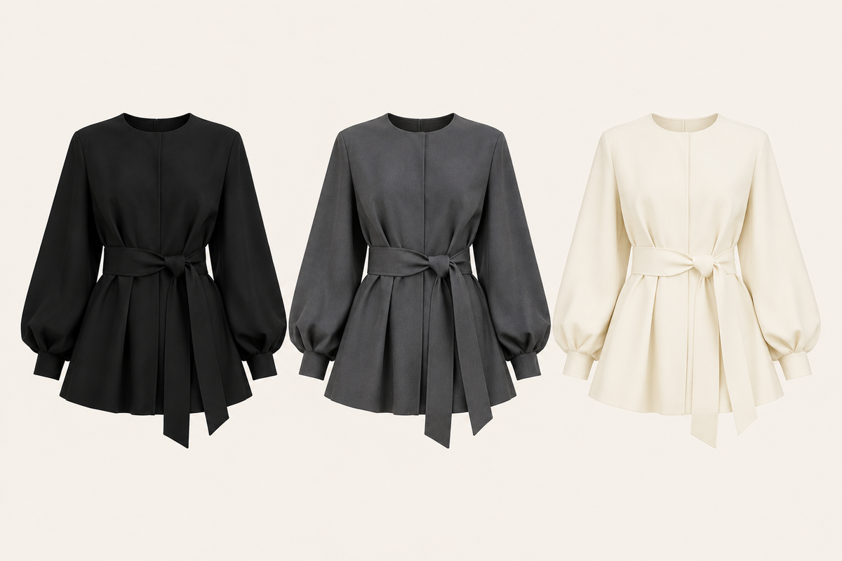 "Mirella" Belted Blazer Dress