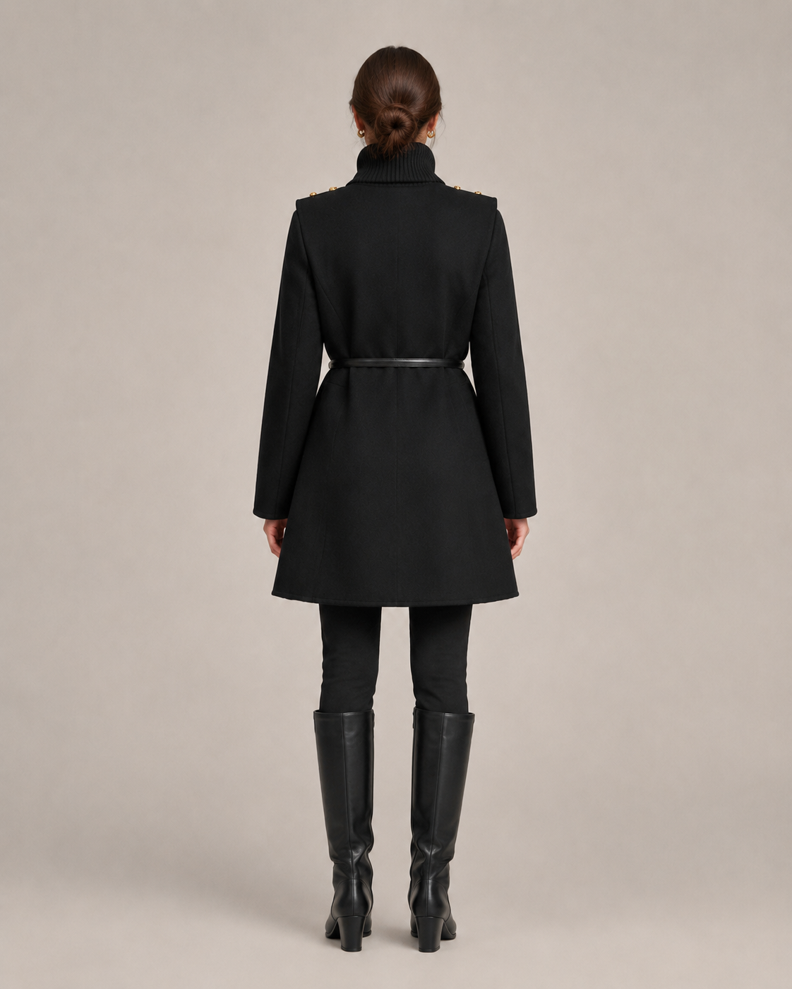 "Isabella" Layered Cape Coat