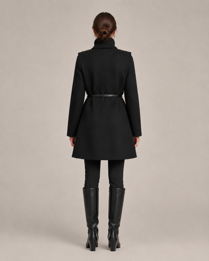 "Isabella" Layered Cape Coat