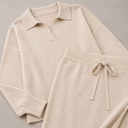 "Amelie" Knite Set - Pullover & Maxirock