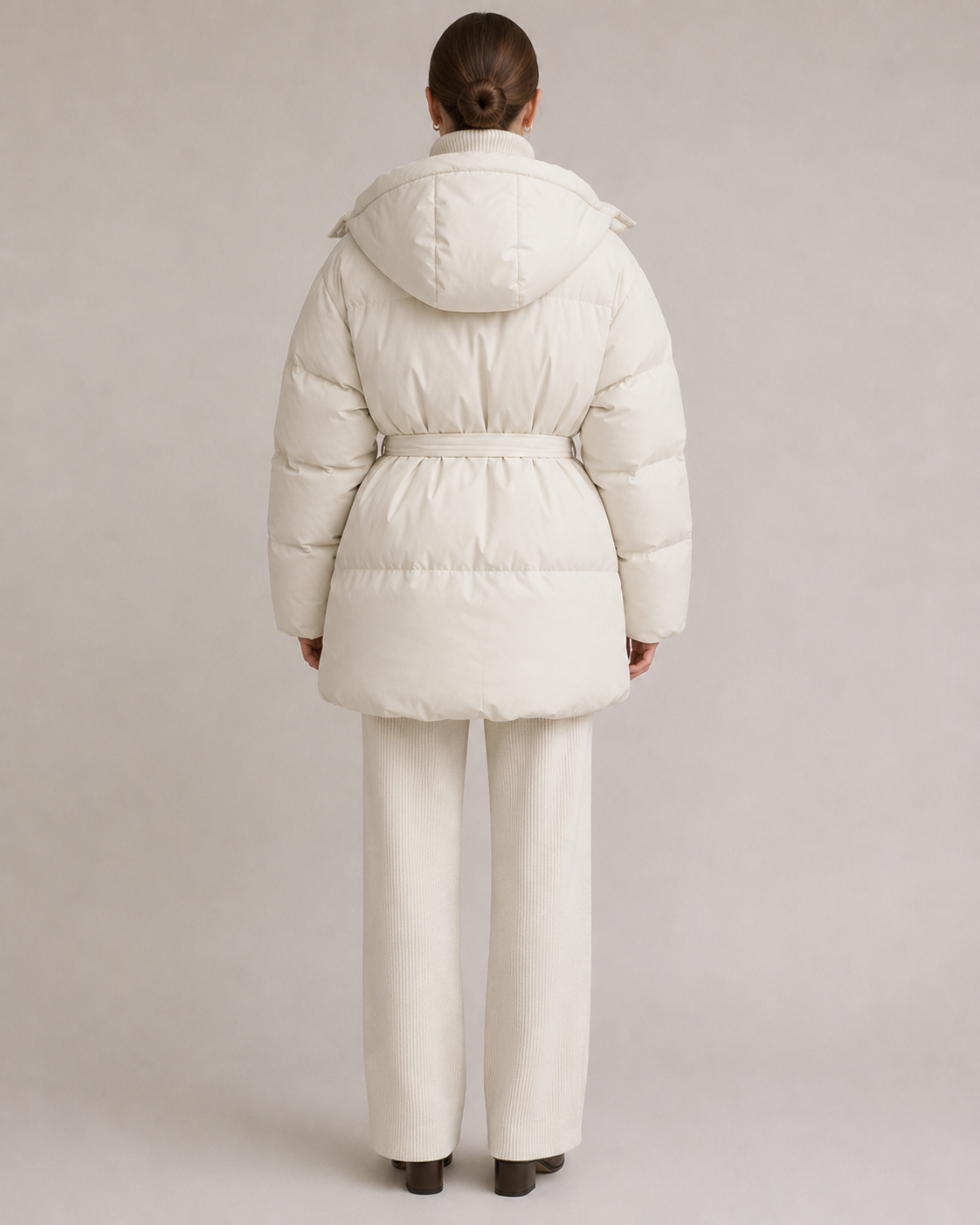 "Evelina" Belted Puffer Jacket