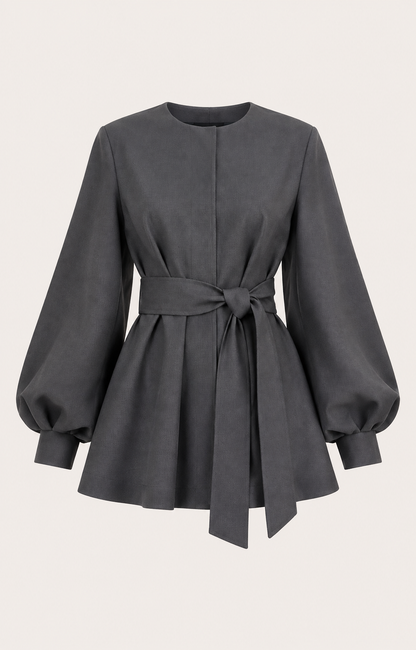 "Mirella" Belted Blazer Dress