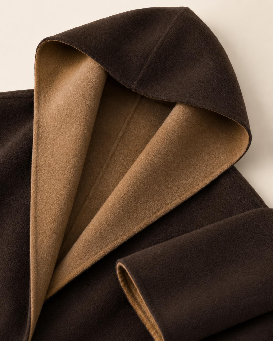 "Amalia" Contrast Hooded Coat
