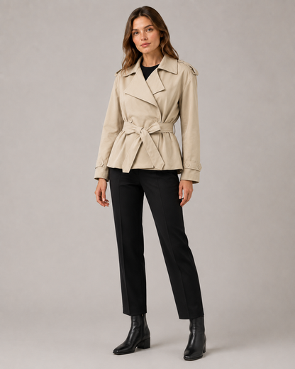 "Camille" Short Trench Jacket