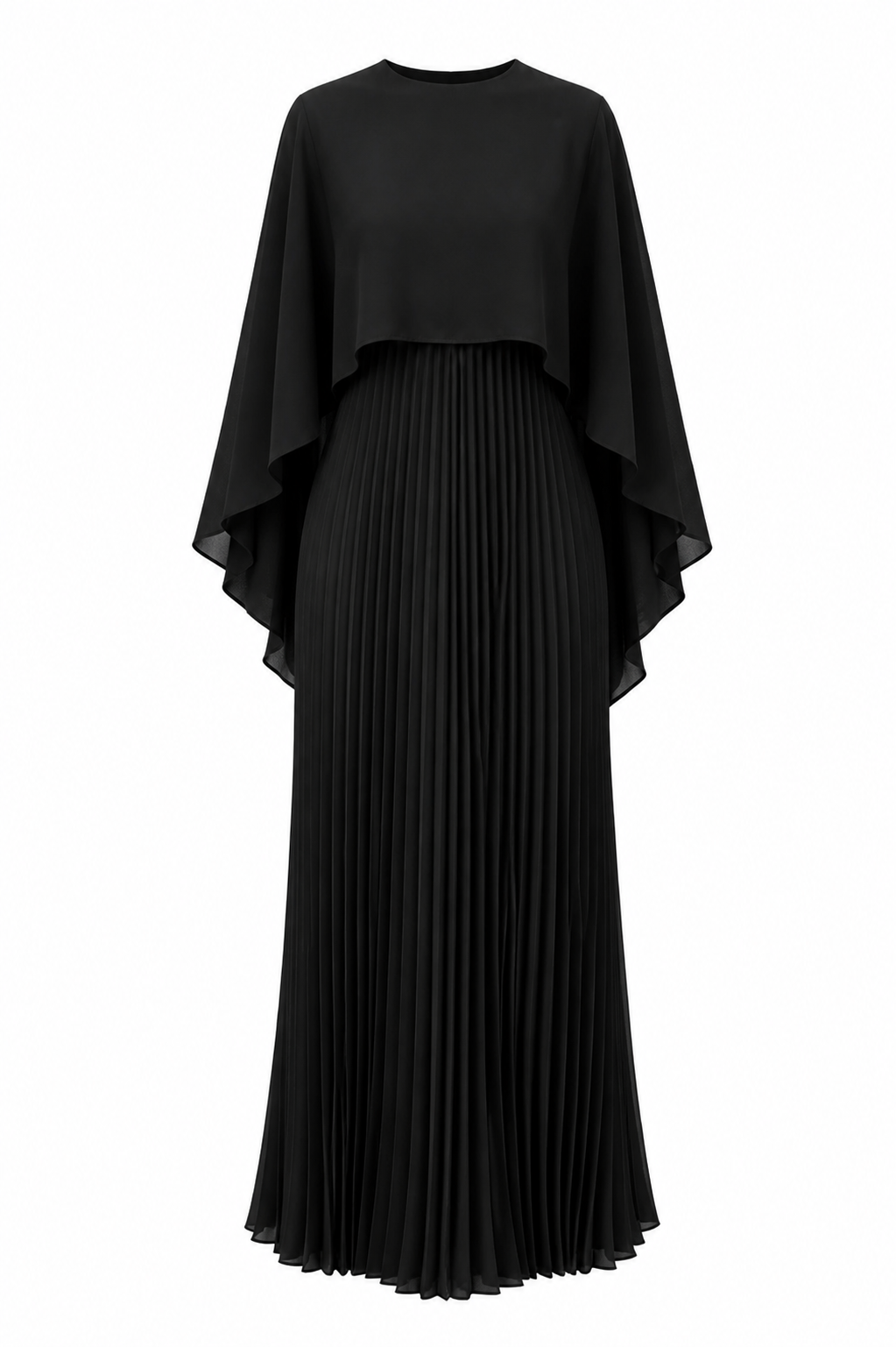 "Elara" Plissee Maxikleid