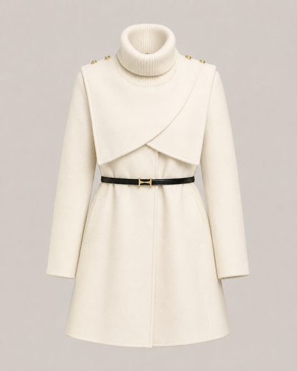 "Isabella" Layered Cape Coat