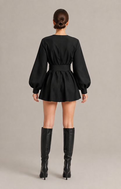 "Mirella" Belted Blazer Dress