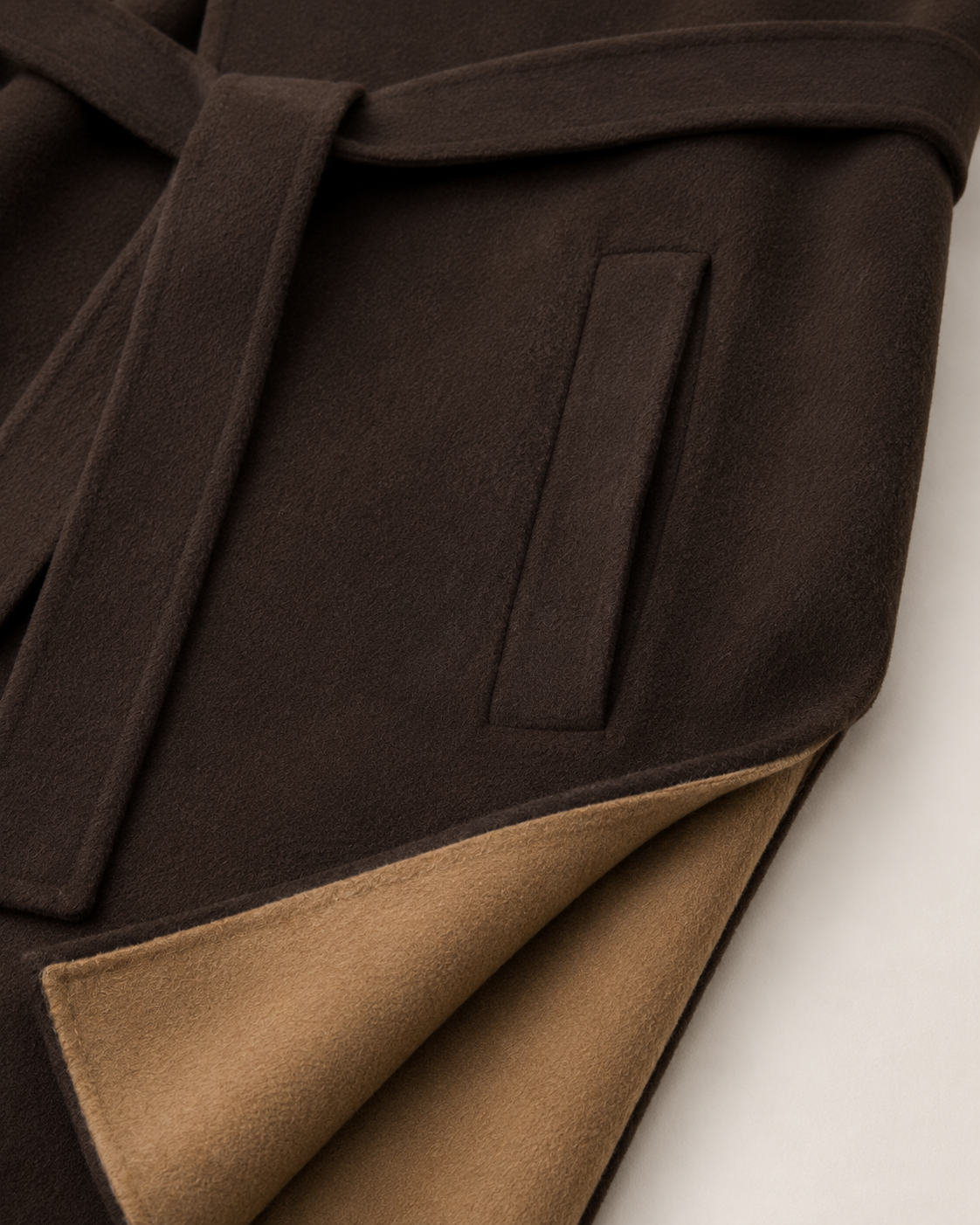 "Amalia" Contrast Hooded Coat