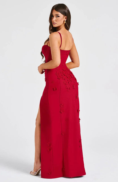 "Mariana" Maxikleid mit Blumen