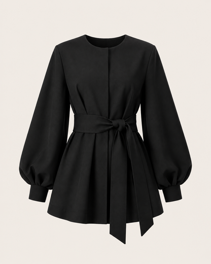 "Mirella" Belted Blazer Dress