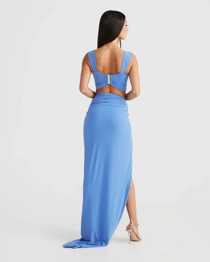 "Clara" Maxikleid mit Cut-Outs