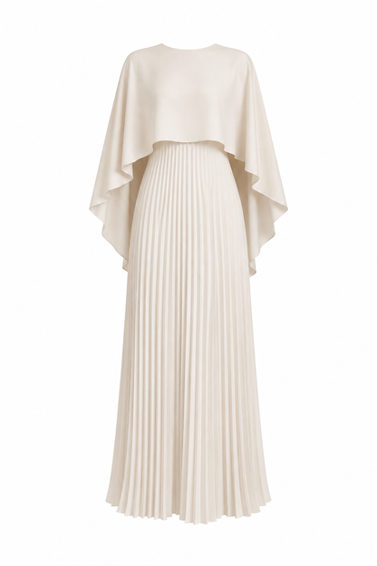 "Elara" Plissee Maxikleid