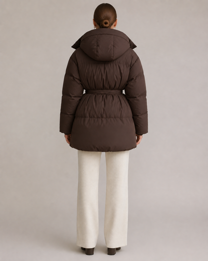 "Evelina" Belted Puffer Jacket