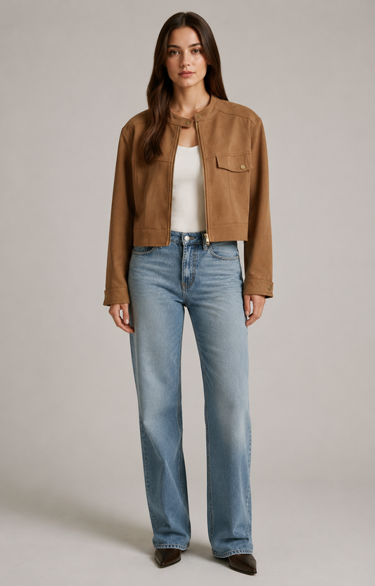 "Sienna" Suede Jacket