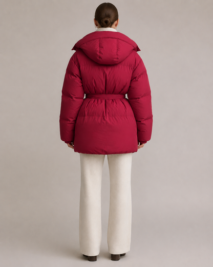 "Evelina" Belted Puffer Jacket