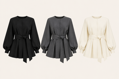 "Mirella" Belted Blazer Dress