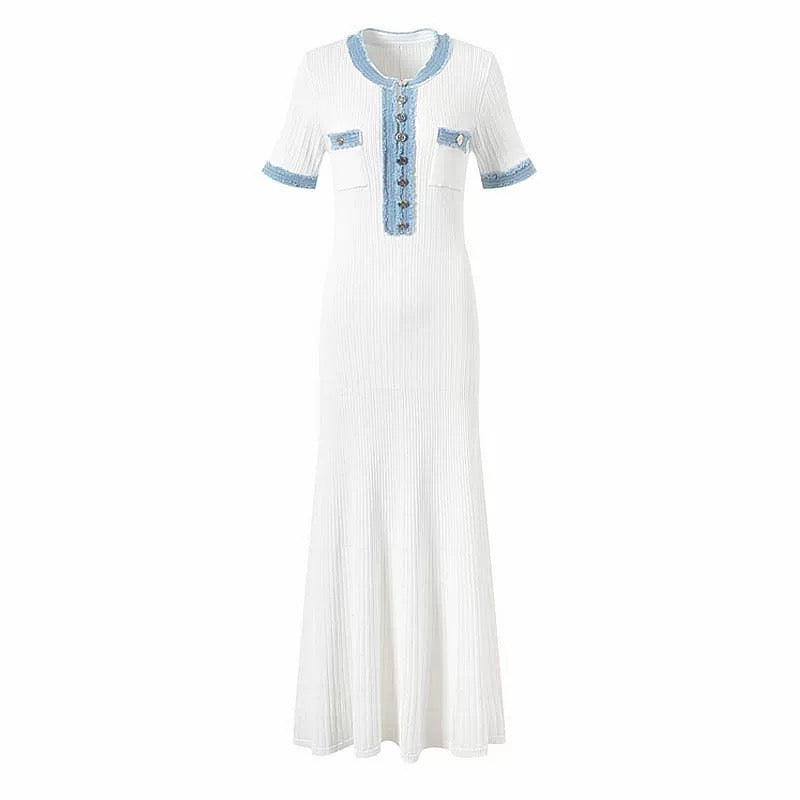 "Blue & White" Sommerkleid